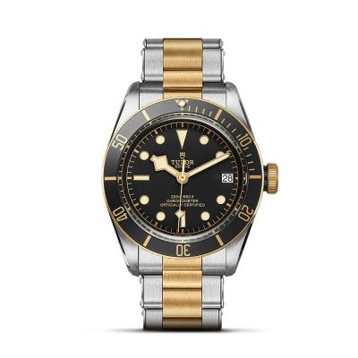 Black Bay S&G 41mm Black Dial Stainless Steel and Yellow Gold