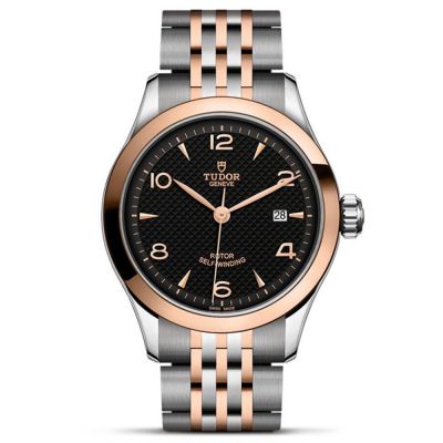 1926 28mm Automatic Black Dial Stainless Steel and Rose Gold