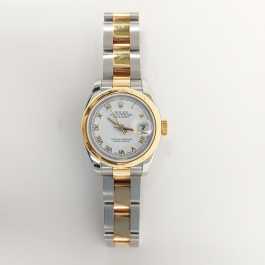 Rolex Lady Datejust 179163 | 26mm Two-Tone White Roman